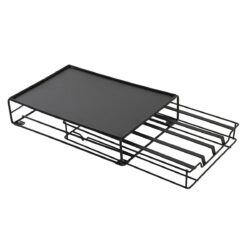Holder til kaffekapsler 21 x 31 x 7,5 cm Sort Metal fra