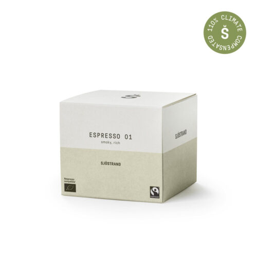 01 Espresso - smoky rich (10 kaffekapsler) - 3 x 10 kapsler fra Sjostrand