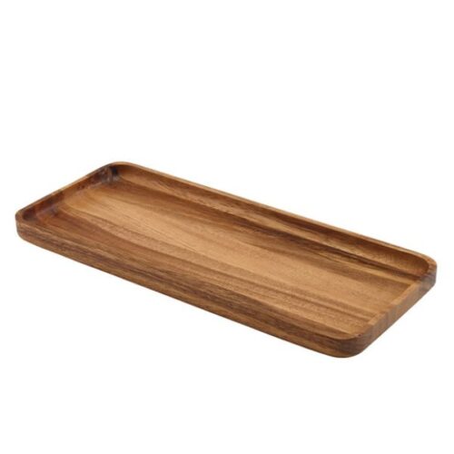 Akacietræ Rektangulær Serveringsbakke 30 x 13 Cm Genware fra Genware