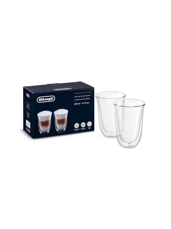 Delonghi Dobbeltvæggede Lattemacchiato-glas 330 Ml Sæt Med Stk