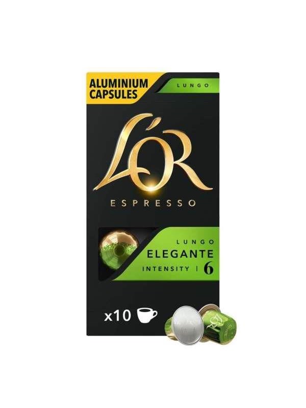 Apos Or Capsules Espresso Lungo Elegante 10 Pcs