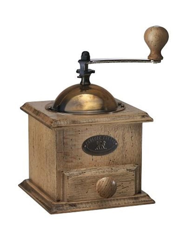 Peugeot Antik Kaffekværn Træ Mat Antik