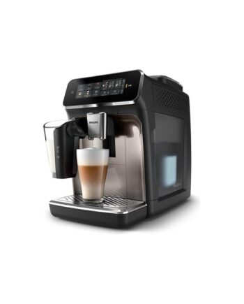 Philips 3300 Series Ep3347 Automatic Coffee Machine With Cappuccinatore 15 Bar Black Chrome