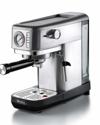 Ariete 1381 Kaffemaskine Med Mælkeskummer 15 Bar Sølv