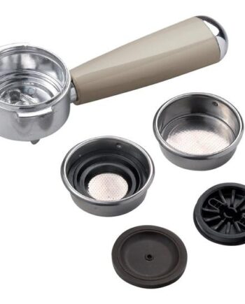 Ariete Vintage 1389 Kaffemaskine Med Mælkeskummer 15 Bar Beige