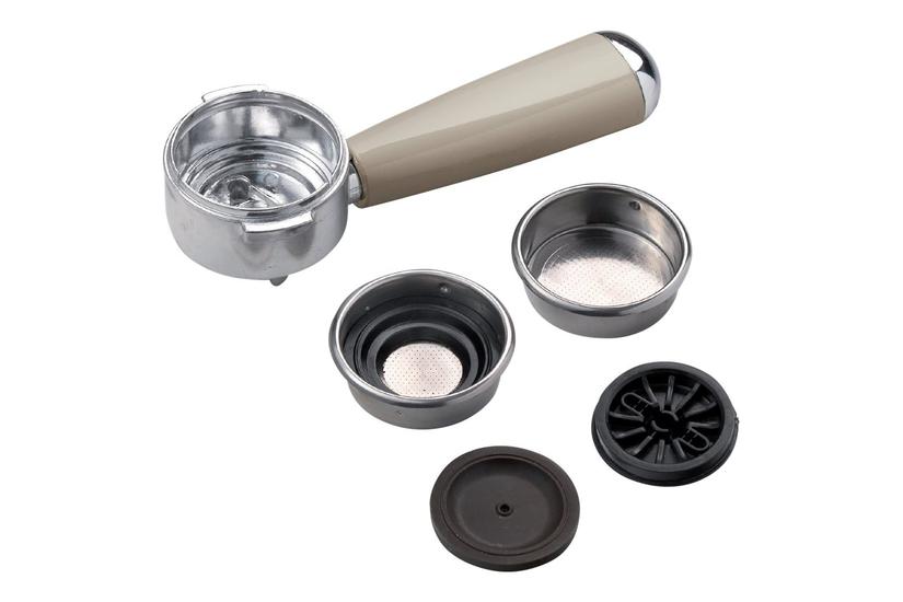 Ariete Vintage 1389 Kaffemaskine Med Mælkeskummer 15 Bar Beige