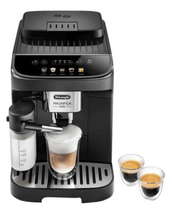 De Longhi Magnifica Evo Ecam290 61   Automatisk Kaffemaskine Med Mælkeskummer 15 Bar Sort