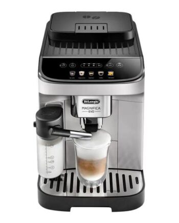 De Longhi Magnifica Evo Ecam290 61 Sb Automatisk Kaffemaskine Med Mælkeskummer 15 Bar Sølv Sort