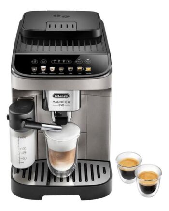 De Longhi Magnifica Evo Ecam290 81 Tb Automatisk Kaffemaskine Med Mælkeskummer 15 Bar Titansort