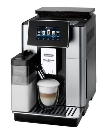 De Longhi Primadonna Soul Ecam610 55 Sb Automatisk Kaffemaskine Med Mælkeskummer 19 Bar Sølv  Sort