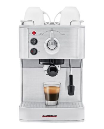 Gastroback Design Design Espresso Plus Kaffemaskine Med Mælkeskummer 15 Bar Rustfrit Stål