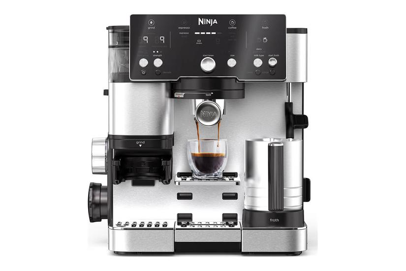 Ninja Luxe Café Essential Es501eu Automatisk Kaffemaskine Med Mælkeskummer Sølv