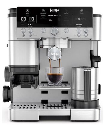 Ninja Luxe Café Premier Es601eu Automatisk Kaffemaskine Med Mælkeskummer Sølv