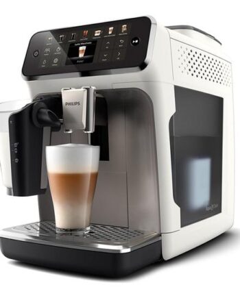 Philips Series 4400 Ep4443 Automatisk Kaffemaskine Med Capuccinatore 15 Bar Sølv Hvid