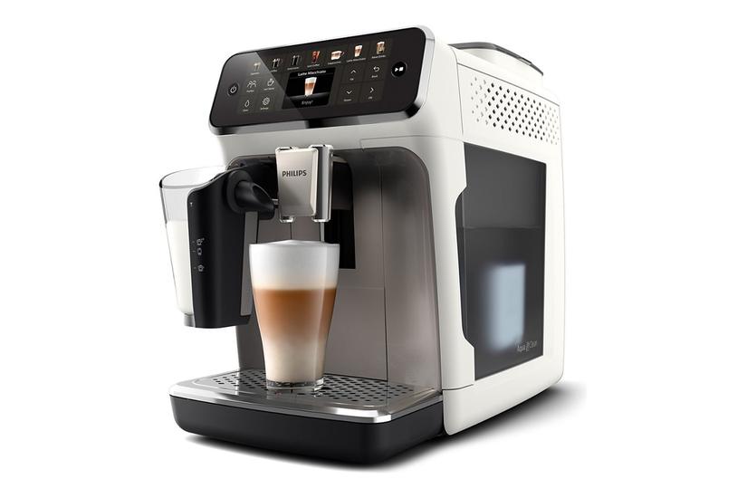 Philips Series 4400 Ep4443 Automatisk Kaffemaskine Med Capuccinatore 15 Bar Sølv Hvid
