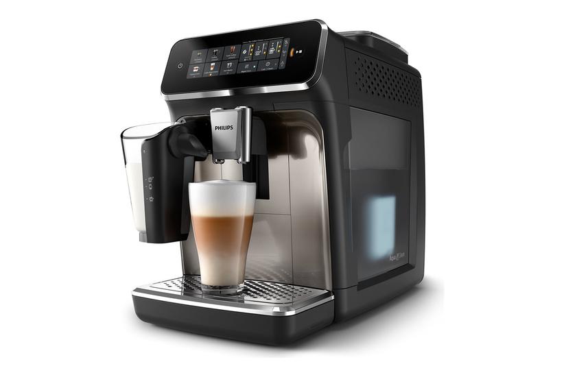 Philips 3300 Series Ep3347 Automatisk Kaffemaskine Med Capuccinatore 15 Bar Sort Krom