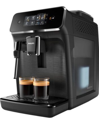 Philips Series 2200 Ep2220 Automatisk Kaffemaskine Med Mælkeskummer 15 Bar Mat Sort