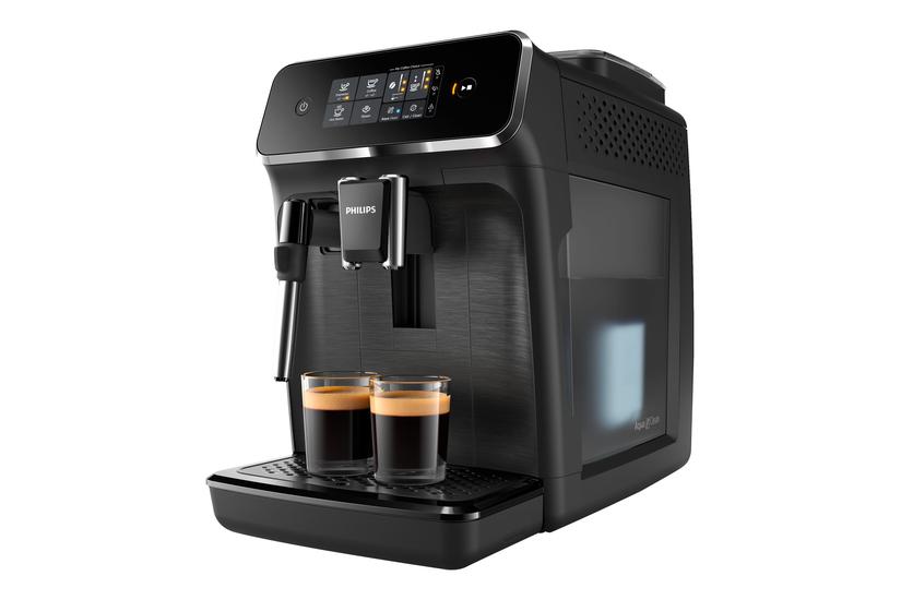 Philips Series 2200 Ep2220 Automatisk Kaffemaskine Med Mælkeskummer 15 Bar Mat Sort