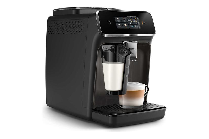Philips Series 2300 Ep2334 Automatisk Kaffemaskine Med Mælkeskummer 15 Bar Sort Skinnende Kashmirgrå