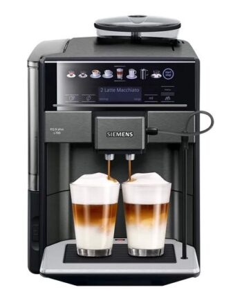 Siemens Eq   Plus S700 Te657319rw Automatisk Kaffemaskine Med Mælkeskummer 19 Bar Mørkt Rustfrit Stål