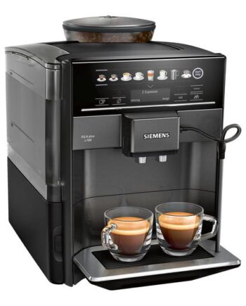 Siemens Eq   Plus S100 Te651319rw Automatisk Kaffemaskine Med Mælkeskummer 15 Bar Sort