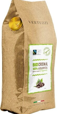 Vertuzzi Bio Crema  1000g  Kaffebønner